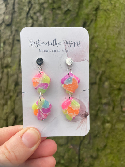 Rave Double Scallop Dangles