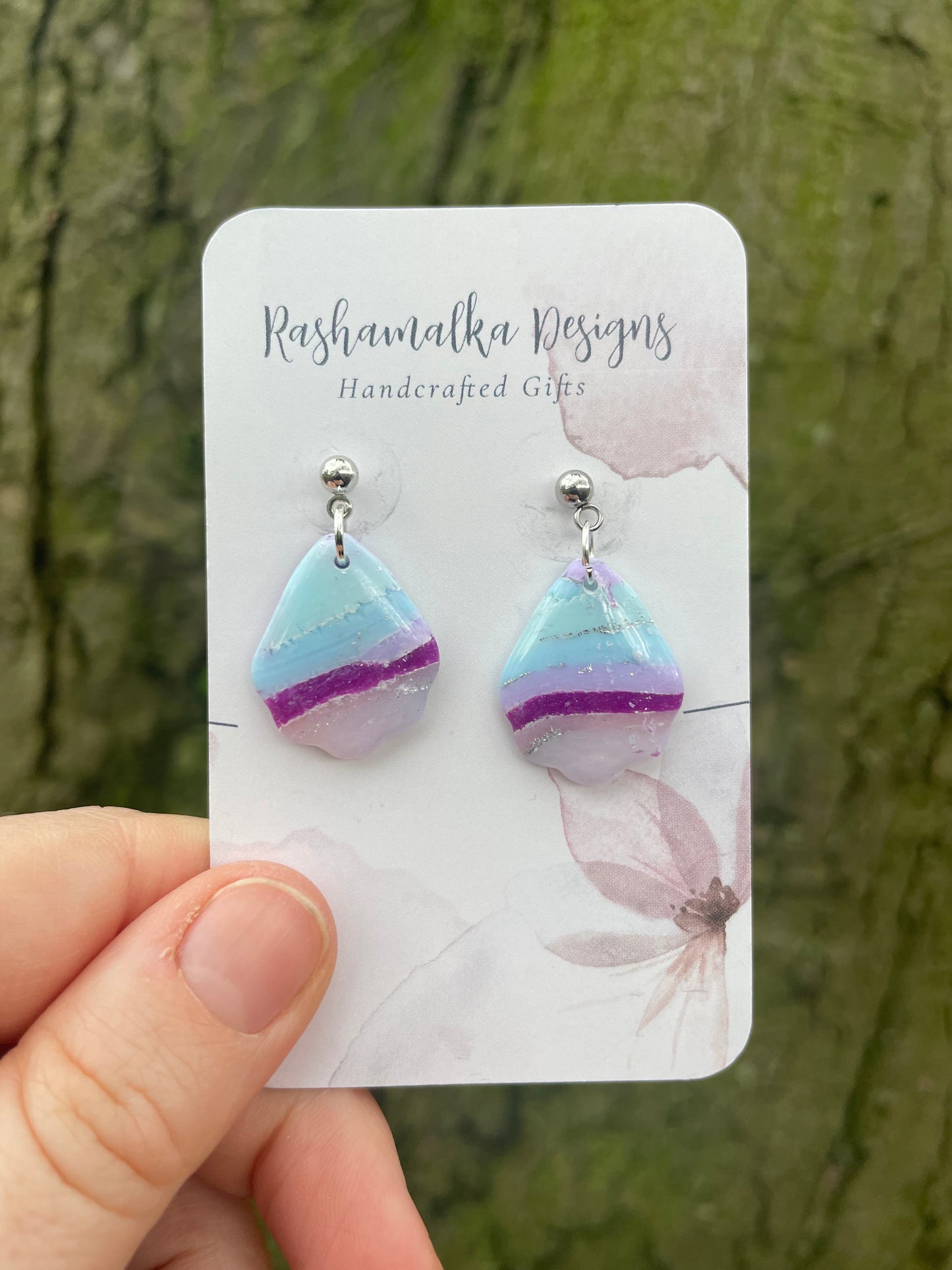 Pastel Haze Scallop Dangles